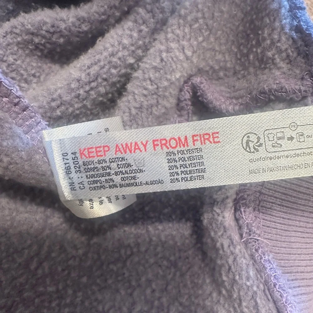 FP Movement Pullover Sweatshirt Size Large Purple Relaxed Fit Crew Neckline - Picture 12 of 15